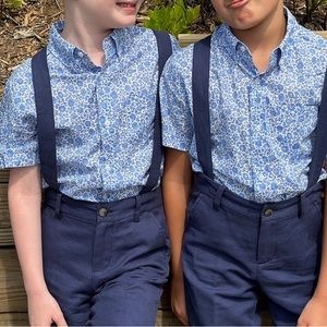 J Crew Cuts Liberty Floral Boys Button down Sz 10